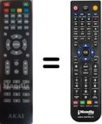 Télécommande équivalente Akai AKTV504UHDTSMART