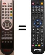 Télécommande équivalente Akai AKTV1903