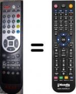 Télécommande équivalente Akai SUP5684