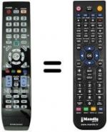 Télécommande équivalente Samsung LE32B554M2W/XKU