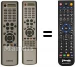 Télécommande équivalente Samsung LW40A23W