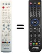 Télécommande équivalente Samsung BN59-00617A