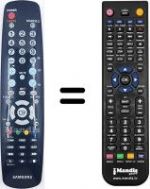 Télécommande équivalente Samsung LE26A457C1D / /XBT