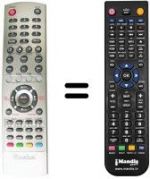 Télécommande équivalente KEYMAT KELC3253T