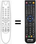 Télécommande équivalente Beko YG1187F