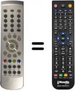 Télécommande équivalente Bush RF6685DVPL