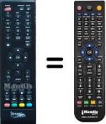 Télécommande équivalente STREAM BM43173