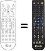Télécommande équivalente REMCON1165