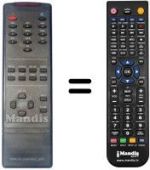 Télécommande équivalente REMCON453