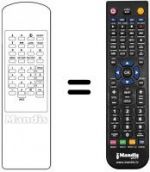 Télécommande équivalente REMCON707