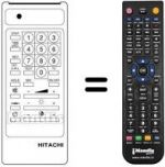 Télécommande équivalente Hitachi CST2075