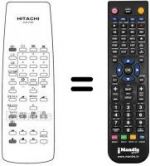 Télécommande équivalente Hitachi HKR0002