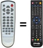Télécommande équivalente REMCON487