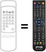 Télécommande équivalente REMCON1128