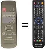 Télécommande équivalente Hitachi CMP412HDE