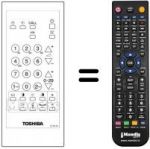 Télécommande équivalente Toshiba 23120663