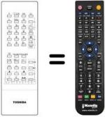 Télécommande équivalente Toshiba CT-9296