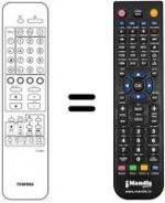 Télécommande équivalente Toshiba CT-9493