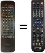 Télécommande équivalente CT-9712