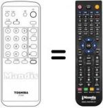 Télécommande équivalente Toshiba 2140TF
