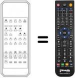 Télécommande équivalente REMCON655