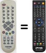Télécommande équivalente CT-835