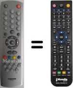 Télécommande équivalente Toshiba 33N23G