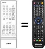 Télécommande équivalente Toshiba 23120704