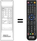 Télécommande équivalente REMCON482