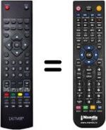 Télécommande équivalente Denver LED-5569T2CS
