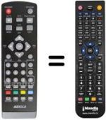 Télécommande équivalente REMCON588
