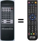 Télécommande équivalente Denon DRA265R