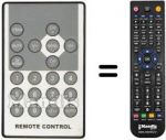 Télécommande équivalente Denver DFT507