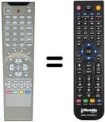 Télécommande équivalente REMCON741