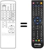 Télécommande équivalente REMCON654
