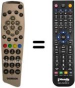 Télécommande équivalente REMCON587