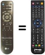 Télécommande équivalente REMCON674