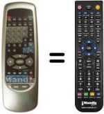 Télécommande équivalente REMCON1224