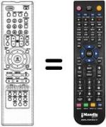 Télécommande équivalente REMCON622