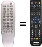 Télécommande équivalente REMCON498