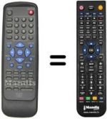 Télécommande équivalente REMCON909