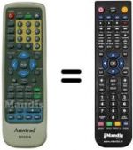 Télécommande équivalente REMCON716
