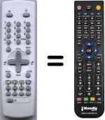 Télécommande équivalente Daewoo DTZ24V7