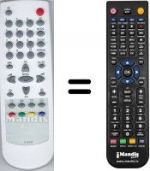 Télécommande équivalente Daewoo DTH29