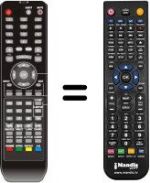 Télécommande équivalente ASANO TFD-2208DVB-TCOMBO