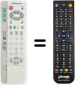 Télécommande équivalente Panasonic TX-28PS10D
