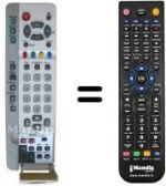 Télécommande équivalente Erres EUR511228