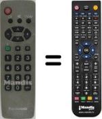 Télécommande équivalente Panasonic TC-14JR1C