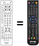 Télécommande équivalente Panasonic TX-15LV1