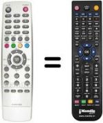 Télécommande équivalente Quasar PDNN5510